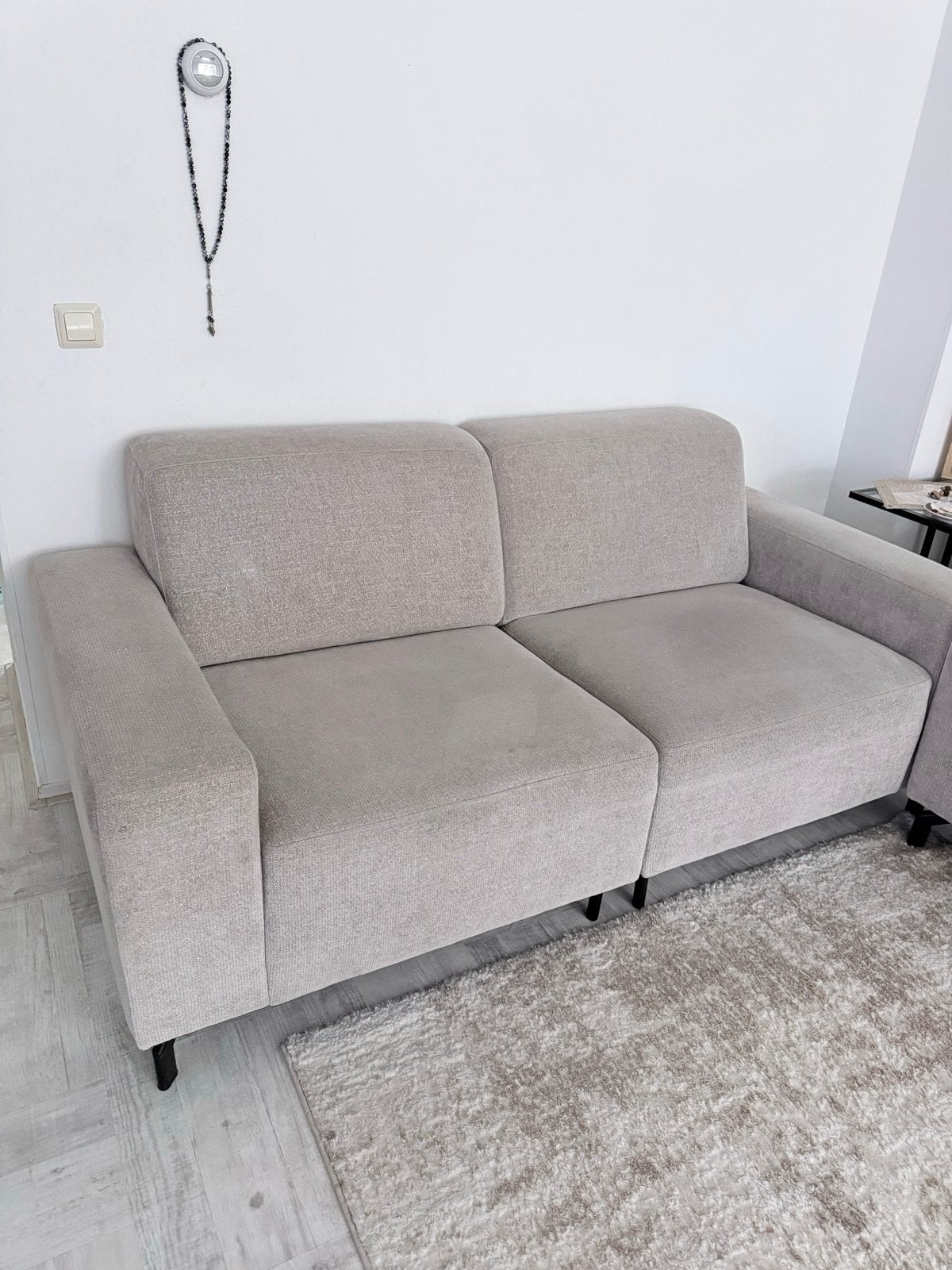 Moderne 2-zitsbank + 3-zitsbank Zo goed als nieuw, Huis en Inrichting, Ophalen, Tweepersoons, 75 tot 100 cm, Zo goed als nieuw
