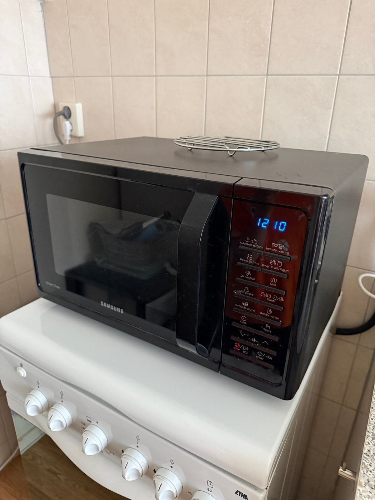 Samsung Combimagnetron Zwart, Ophalen, Combimagnetron, Gebruikt, Grill