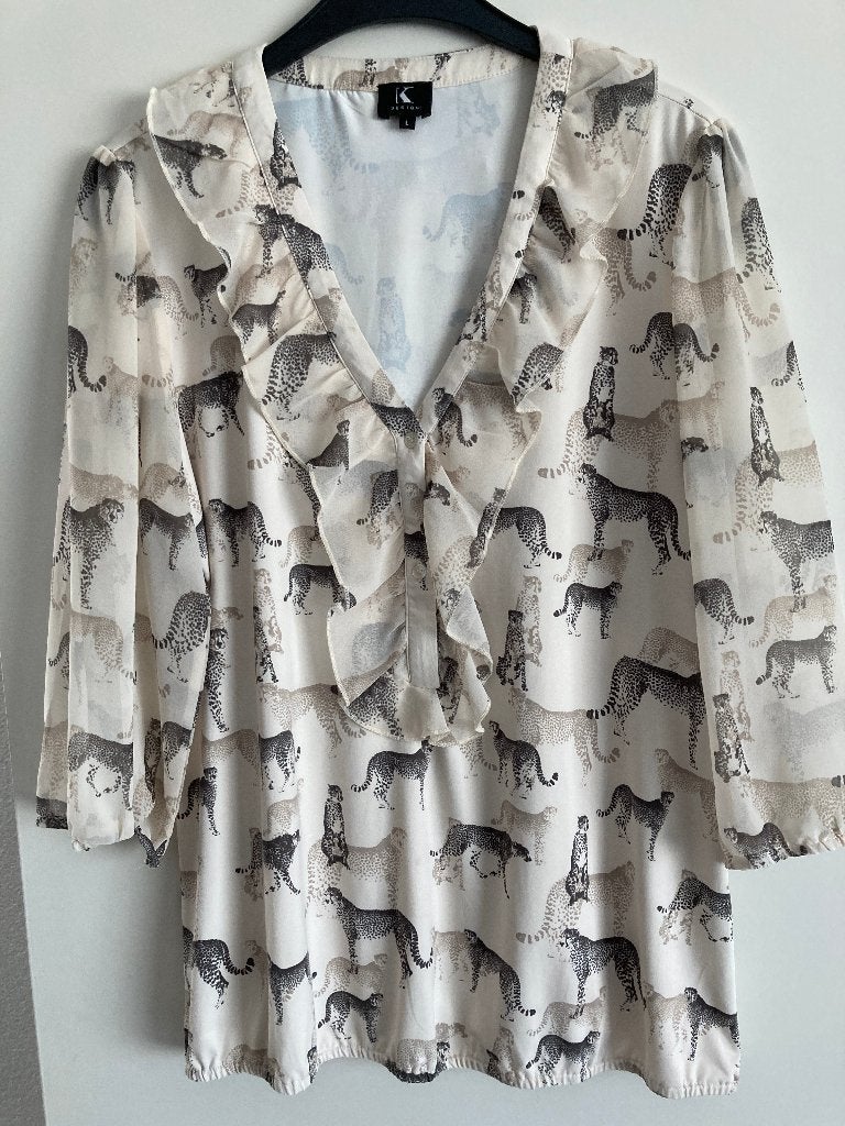 mooi shirt maat L, Kleding | Dames, K-design, Beige, Maat 42/44 (L), Ophalen of Verzenden
