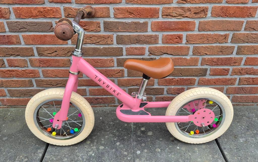 Trybike loopfiets - uit te breiden naar driewieler, Fietsen en Brommers, Fietsen | Kinderfietsjes, Ophalen of Verzenden, Gebruikt