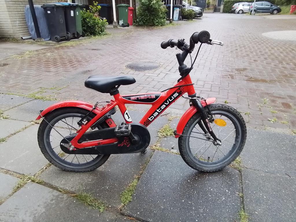 Batavus kinderfiets 16 inch, Fietsen en Brommers, Fietsen | Kinderfietsjes, Ophalen, Gebruikt, 16 tot 20 inch