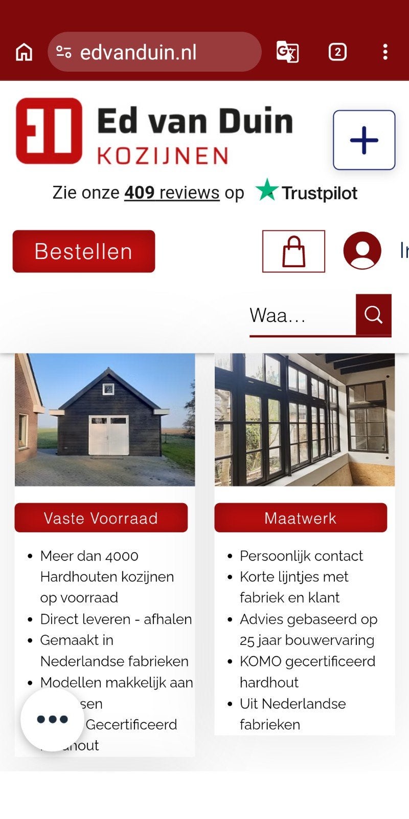 hardhout kozijn met dubbele beglaasde uitzet raam, Gevelraam of Ruit, Minder dan 80 cm, 120 tot 160 cm, Nieuw