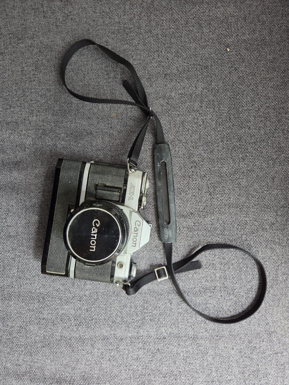 Canon AE-1 Spiegelreflexcamera met Power Winder A, Ophalen of Verzenden, Spiegelreflex, Canon