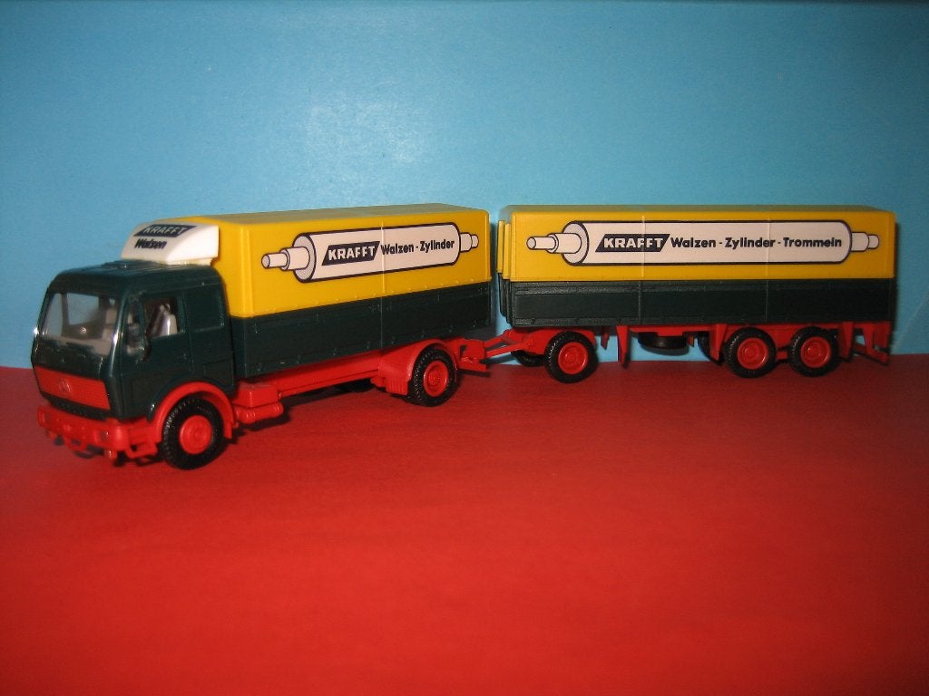 Krafft  MERCEDES combi  Herpa, Ophalen of Verzenden, Zo goed als nieuw, Bus of Vrachtwagen, Herpa