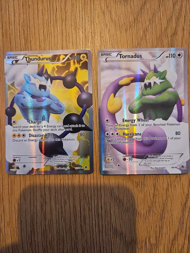 Thundurus en Tornadus Pokémon kaarten, Ophalen of Verzenden, Meerdere kaarten