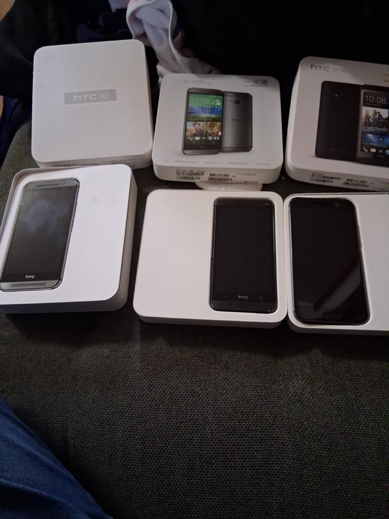 3x HTC telefoons: HTC 10, HTC One M8, HTC One, HTC, Gebruikt, Ophalen of Verzenden, Zonder simlock