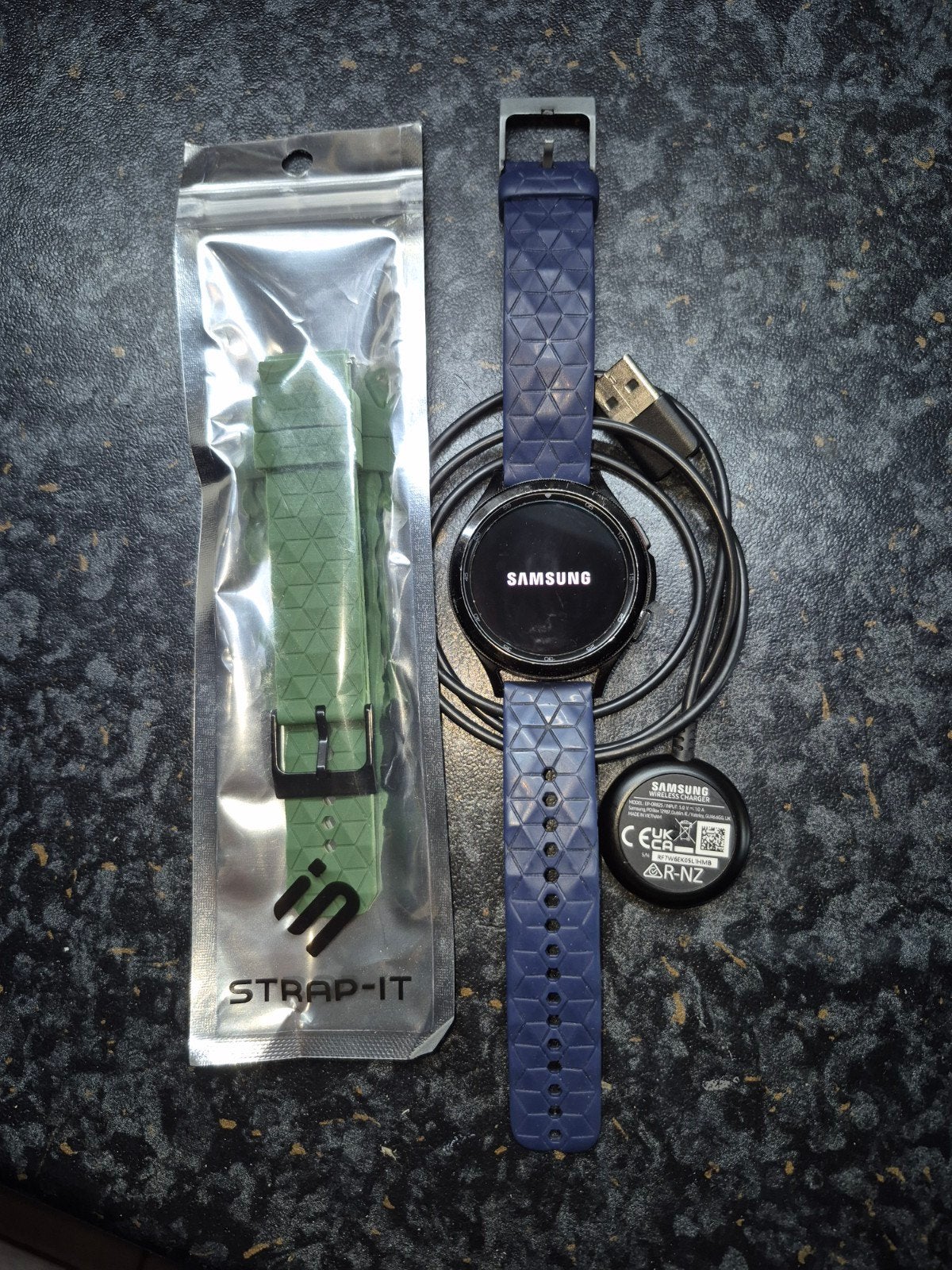Samsung Galaxy Watch 4 classic, Ophalen, Blauw, Zo goed als nieuw, Samsung