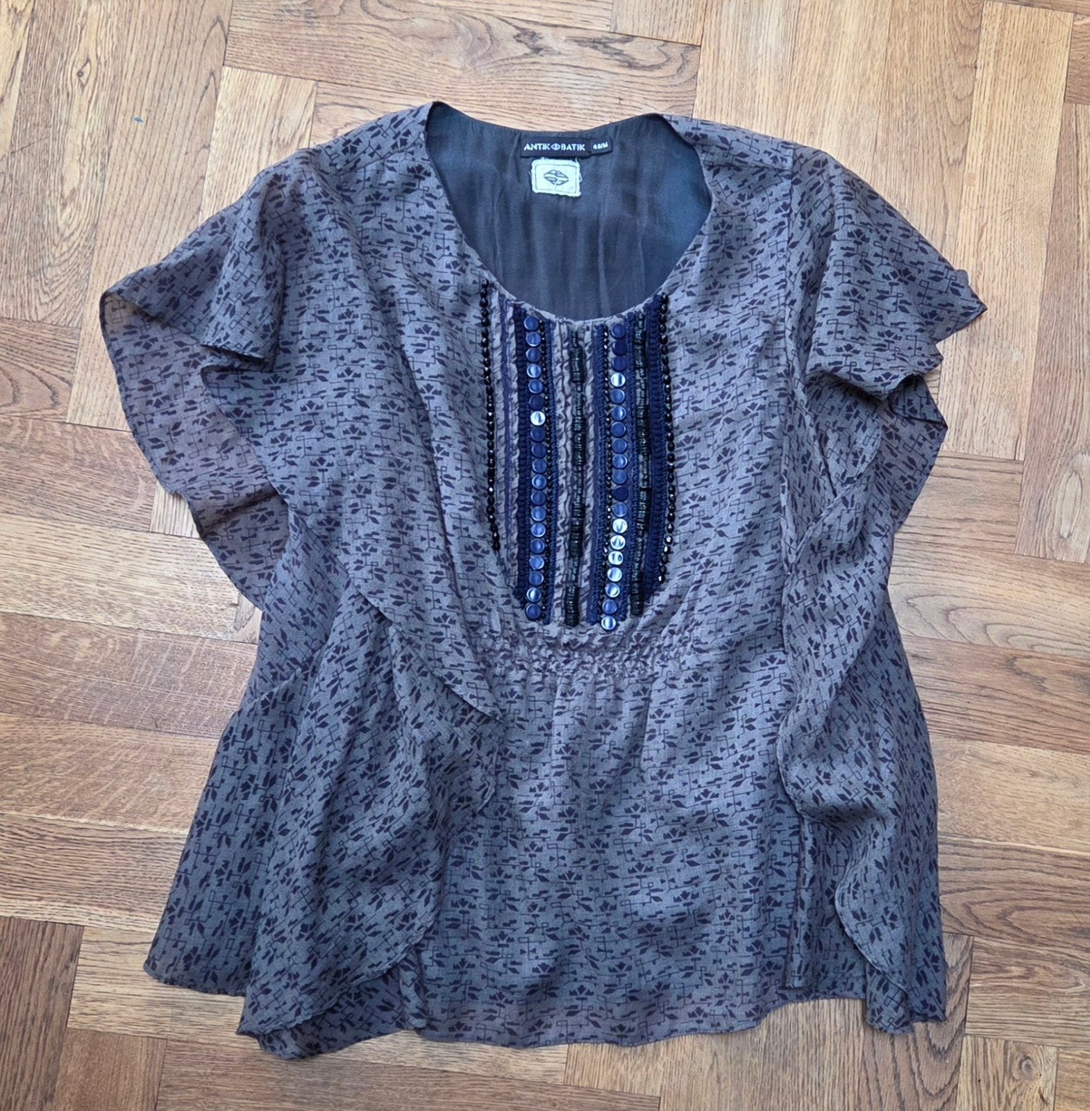 Antik Batik top wol en viscose, mt 40, Kleding | Dames, Maat 38/40 (M), Meerkleurig, Ophalen of Verzenden, Zo goed als nieuw