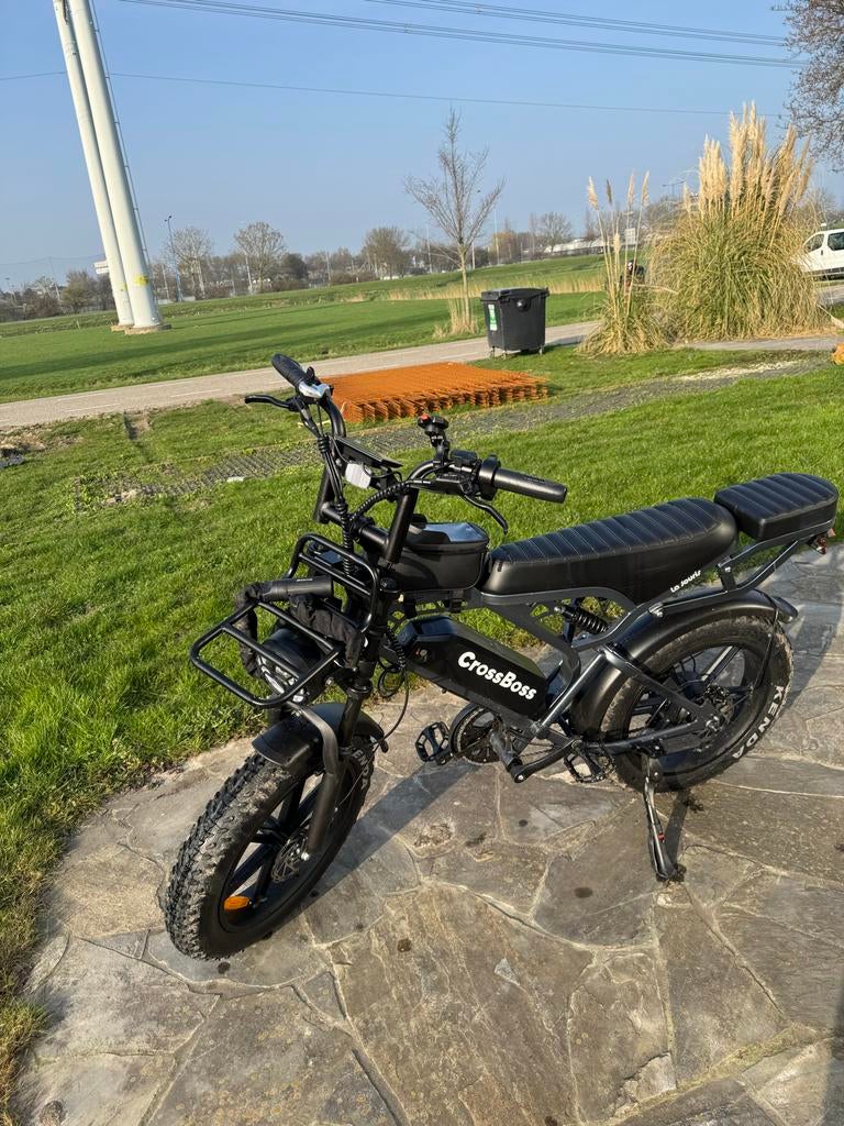 CrossBoss V20 Pro Limited Black Special Edition E-bike, Zo goed als nieuw, Minder dan 47 cm, 50 km per accu of meer, Ophalen