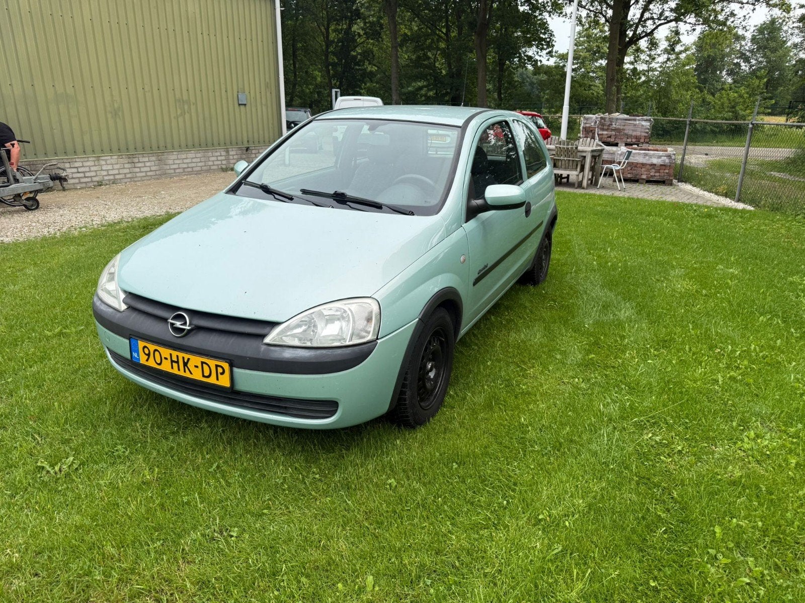 Opel Corsa 1.2 16V 3D 2001 Groen, Voorwielaandrijving, 450 kg, 74 pk, 31 €/maand