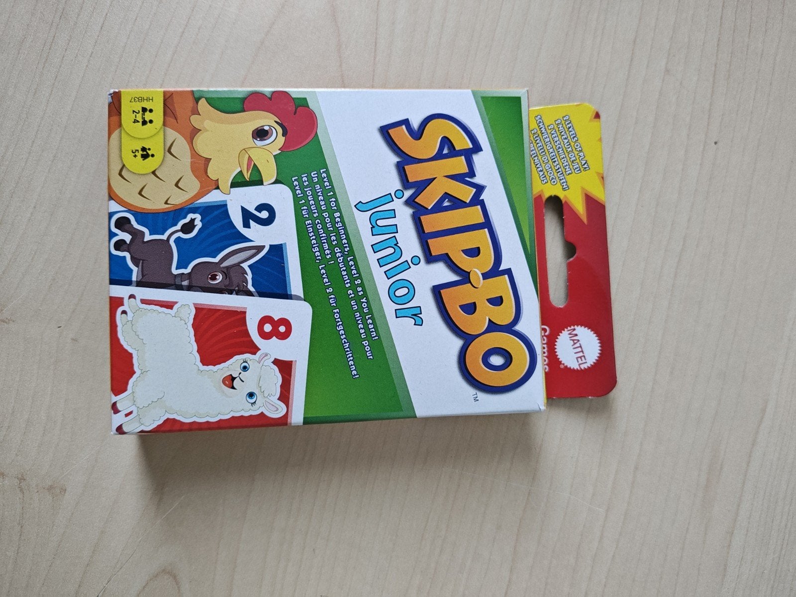 Skip-Bo Junior, Hobby en Vrije tijd, Ophalen of Verzenden, Zo goed als nieuw, Mattel