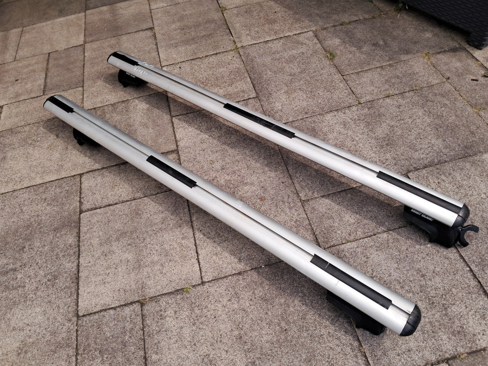 Mont Blanc dakdragers voor dakrails, Auto diversen, Dakdragers, Ophalen of Verzenden, Gebruikt