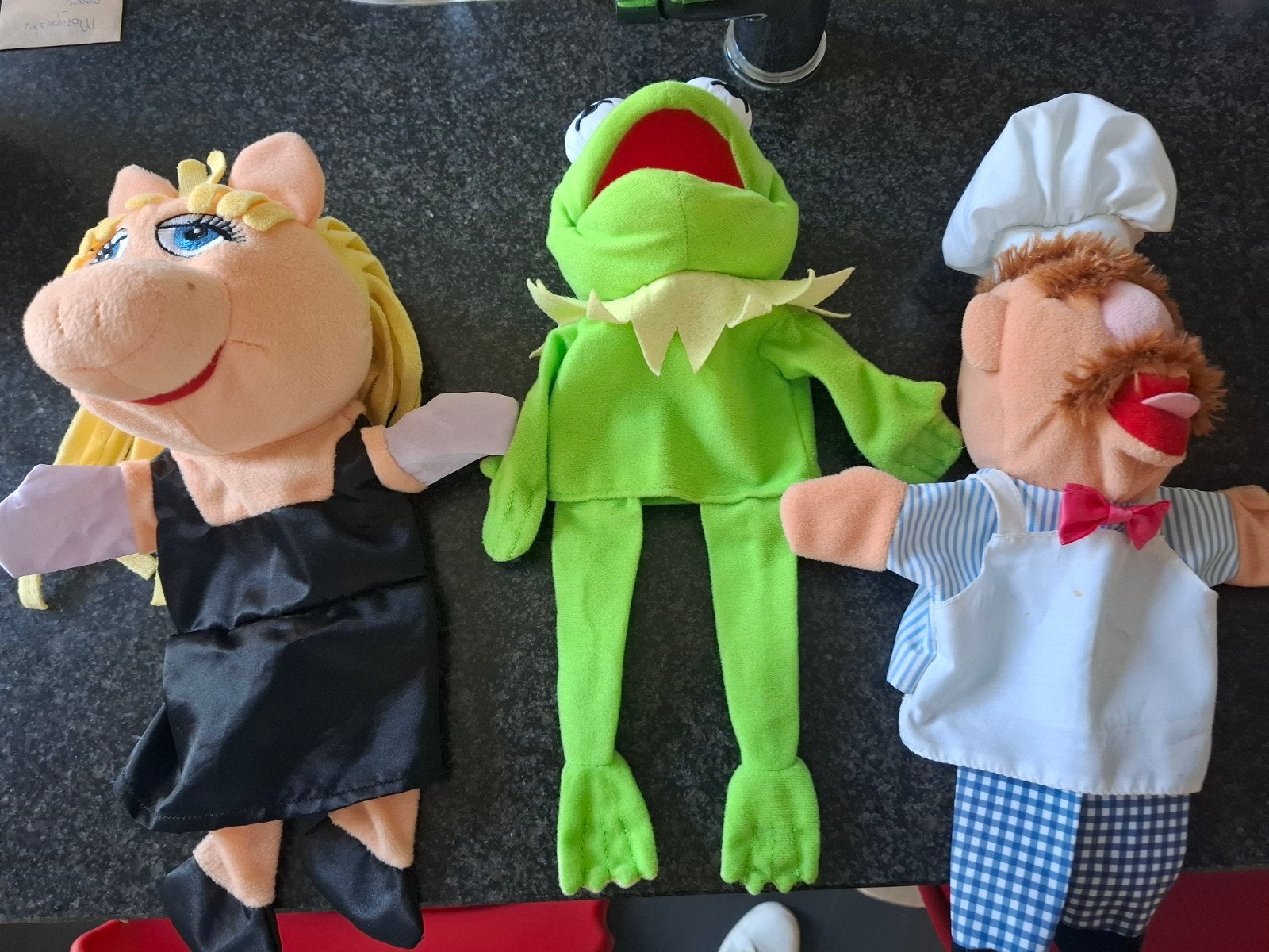 Muppet Show Handpoppen: Miss Piggy, Kermit en Zweedse Kok, Overige merken, Overige karakters, Overige typen, Ophalen of Verzenden