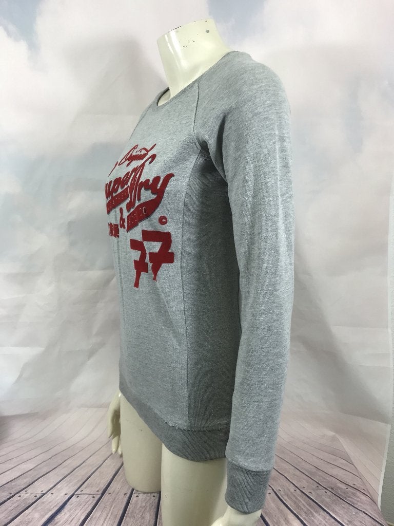 Superdry grijze trui maat XS (1C5), Tweedehands verkoop, Tweedehands verkoop, Ophalen of Verzenden, Maat 34 (XS) of kleiner
