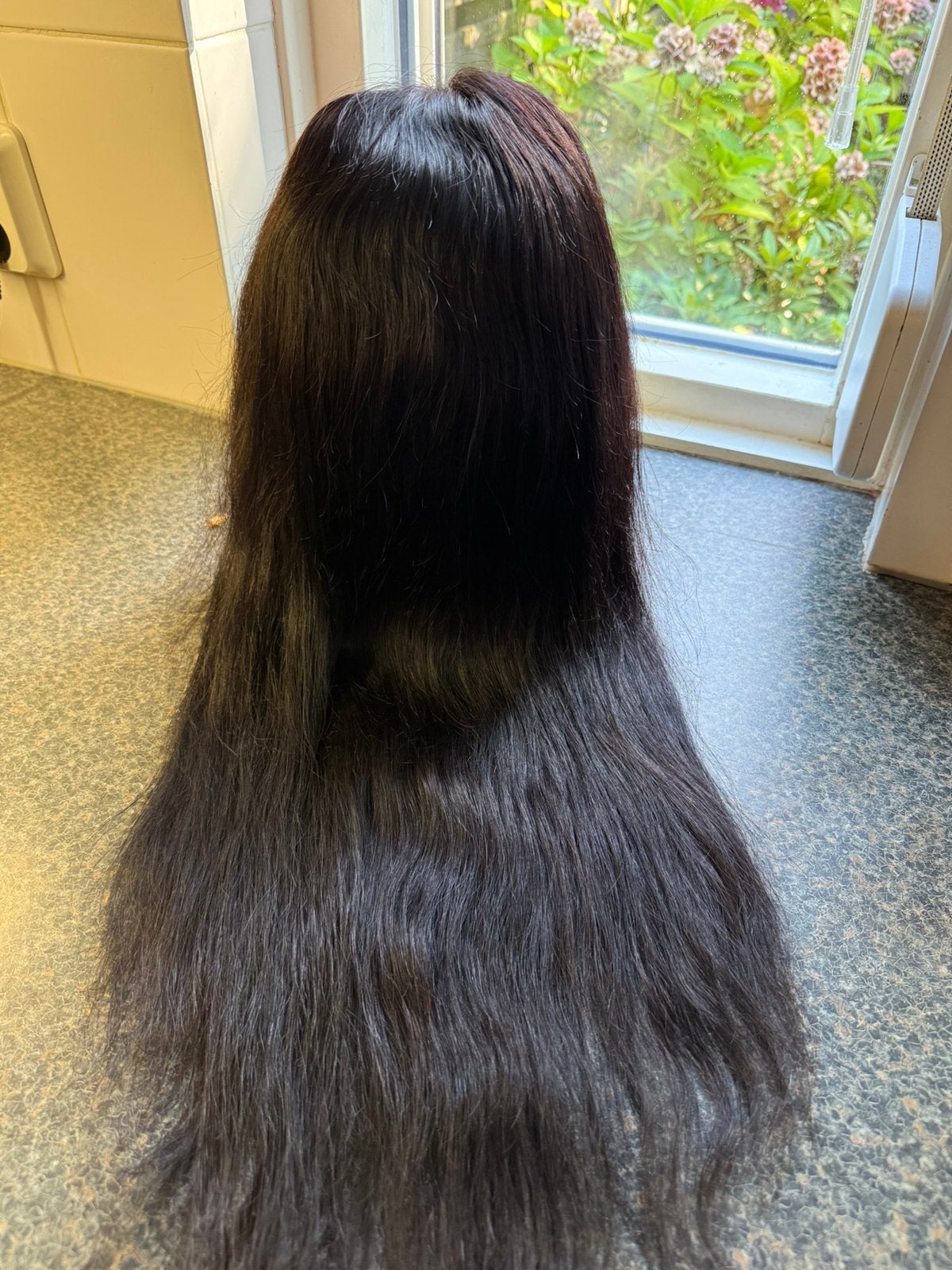 Human Hair Wig 4x4 lace frotal 60cm, Ophalen of Verzenden, Nieuw, Pruik of Haarverlenging