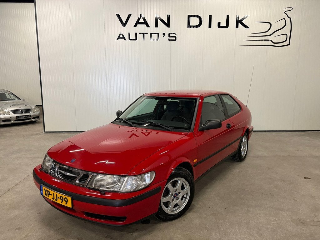 Saab 9-3 Coupé 2.0 Zeer netjes! Origineel NL, Auto's, Stof, Gebruikt, Zwart, 4 cilinders