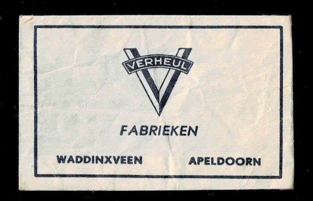 suikerzakje 1473 Verheul Fabrieken Waddinxveen - Apeldoorn, Verzamelen, Ophalen of Verzenden, Nederland