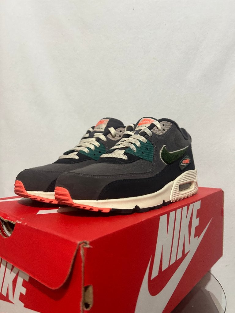 ALS NIEUW! Maat 43 - Nike Air Max 90 Oil Grey Rainforest, Overige kleuren, Verzenden, Nike, Nike