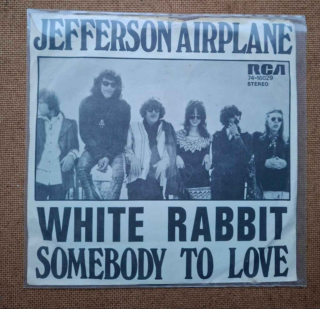 Jefferson Airplane  - White rabbit  - Single is TOP, Cd's en Dvd's, Vinyl Singles, Gebruikt, 7 inch, Single, Ophalen of Verzenden