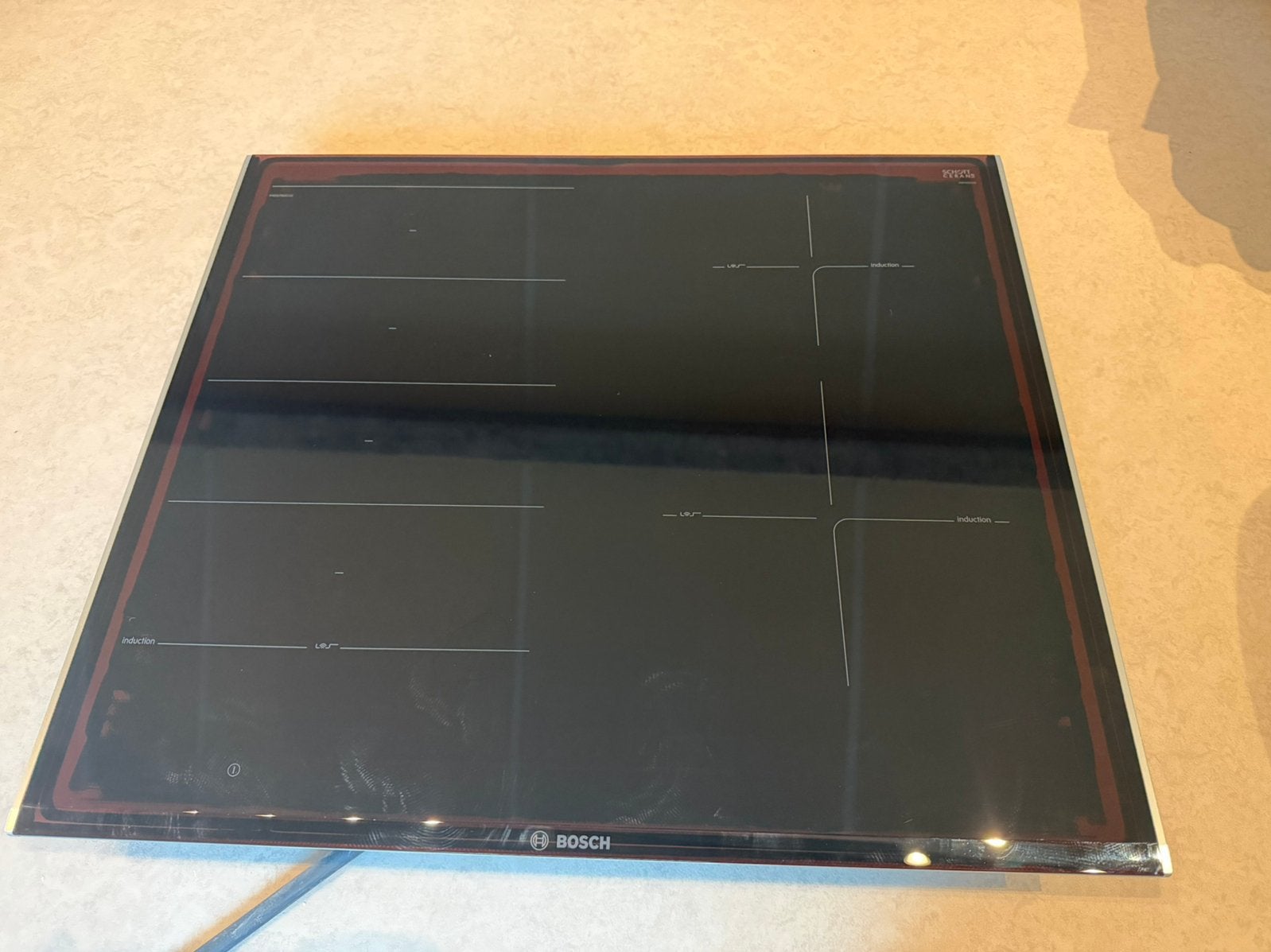 Bosch PXE675DC1E inductie kookplaat met FlexInduction, Ophalen, Gebruikt, 4 kookzones, Inbouw
