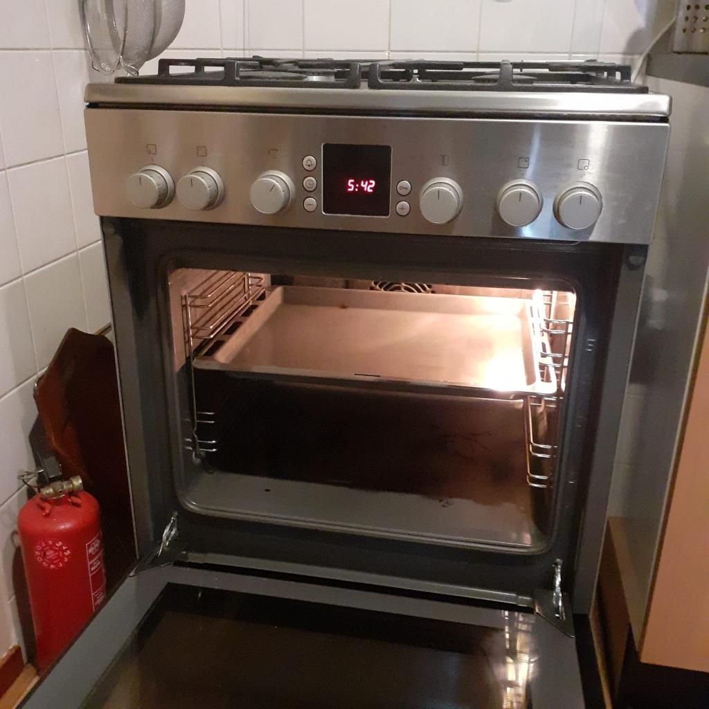 Bosch Gasfornuis met oven, Witgoed en Apparatuur, Fornuizen, Ophalen, Gebruikt, 60 cm of meer, 4 kookzones