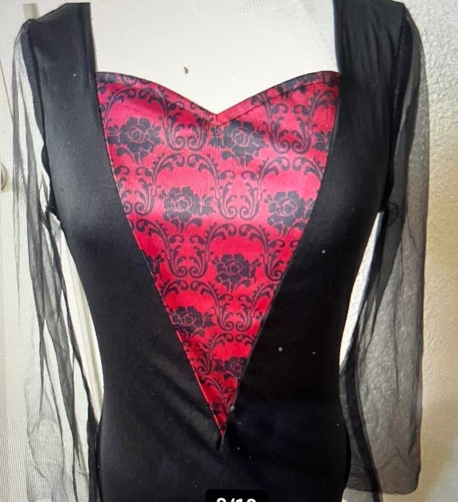 Morticia Addams family, Gothic, Heksen jurk maat M, Kleding | Dames, Maat 38/40 (M), Ophalen of Verzenden, Overige thema's, Kleding