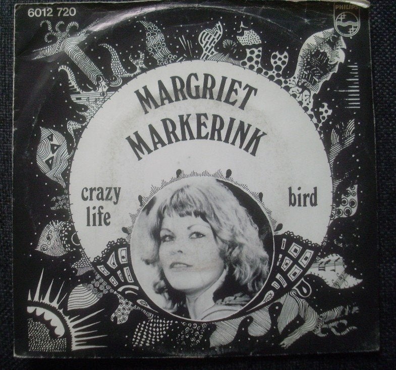 Margriet Markerink - Crazy Life / Bird (7" single) piraten, Gebruikt, 7 inch, Ophalen of Verzenden, Pop