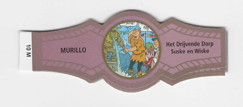 reeks 2664  suske en wiske 1-10 sigarenbanden, Ophalen of Verzenden, Zo goed als nieuw, Sigarenbandjes