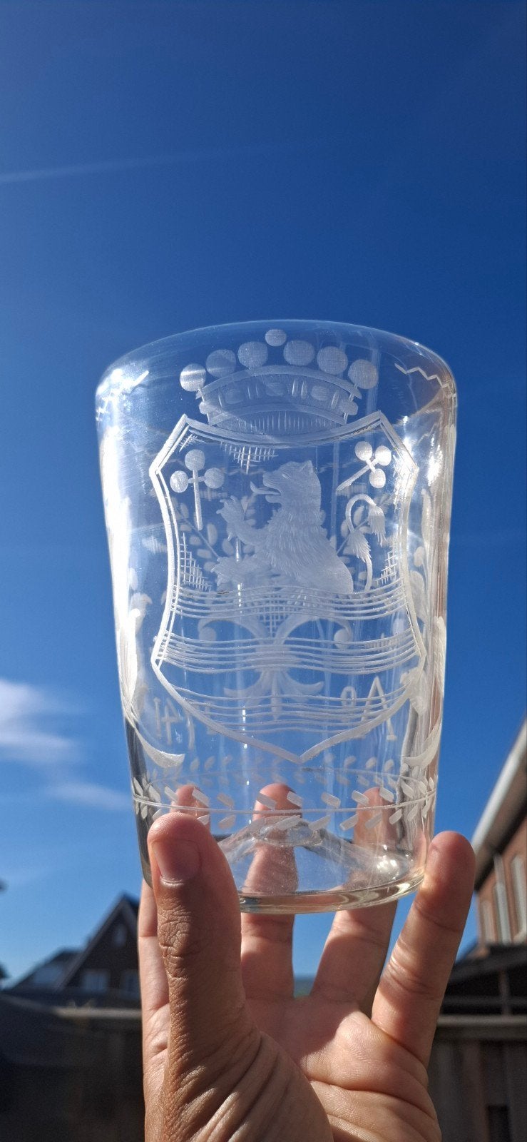 druivenspoeler 18e eeuws, Antiek en Kunst, Antiek | Glas en Kristal, Ophalen of Verzenden