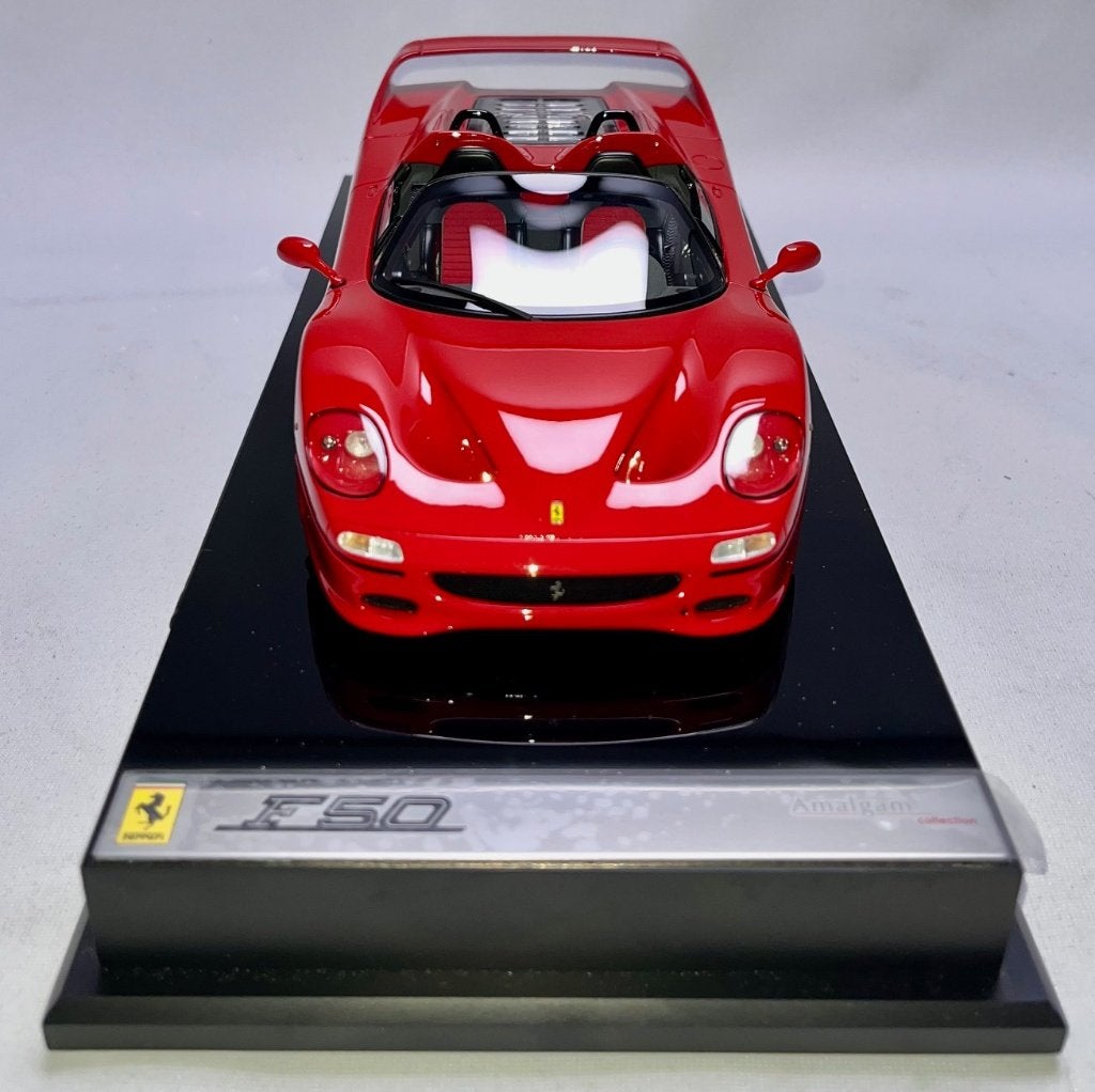 Ferrari F50 Rood 1:18 van Amalgam, Hobby en Vrije tijd, Modelauto's | 1:18, Ophalen of Verzenden, Nieuw, Auto, Overige merken