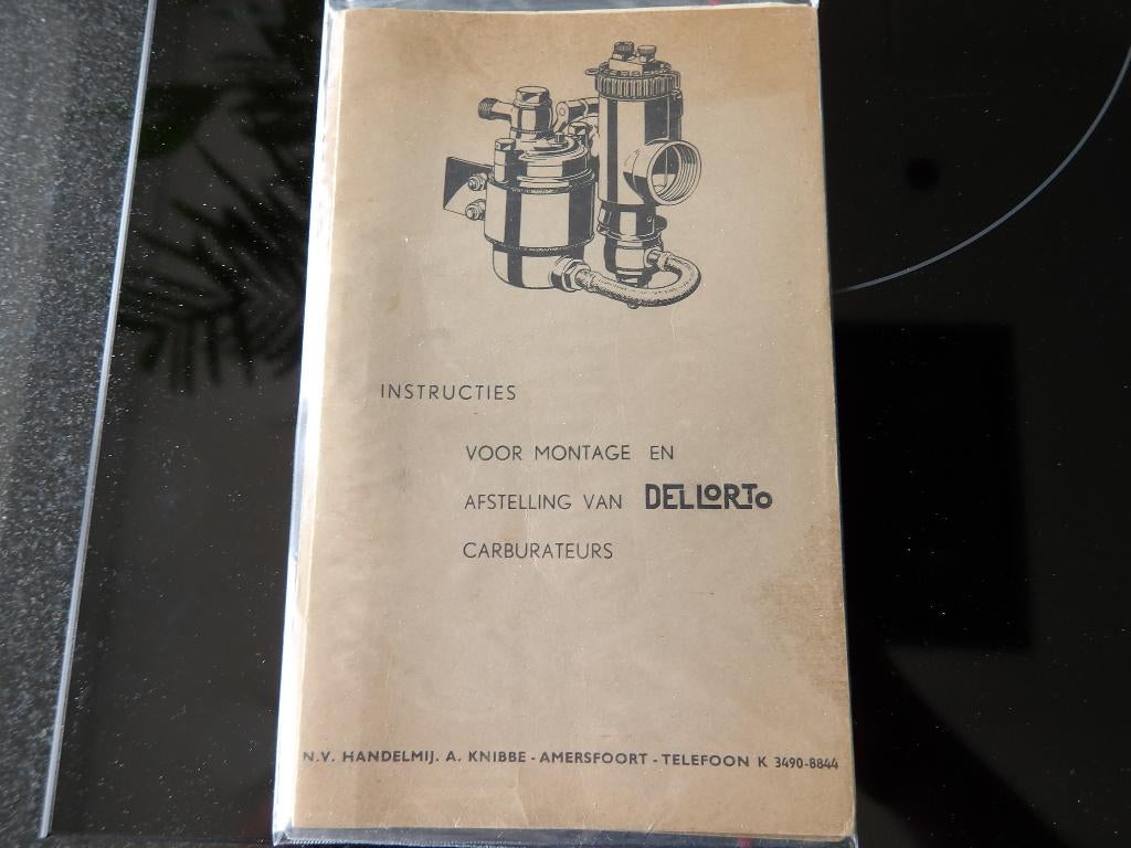 Instructies voor montage en afstelling DELLORTO carburateurs, Verzenden, Zo goed als nieuw