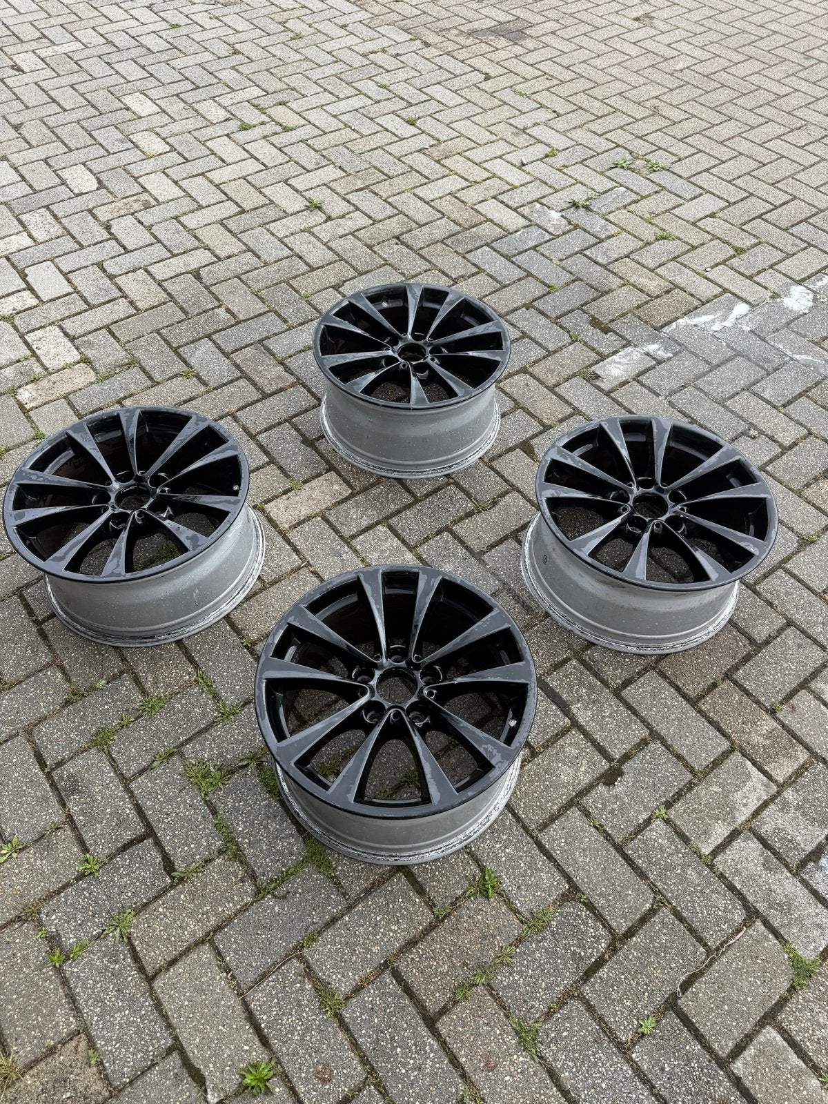 17 inch velgen zwart, Auto-onderdelen, Ophalen, Gebruikt, Velg(en), 17 inch