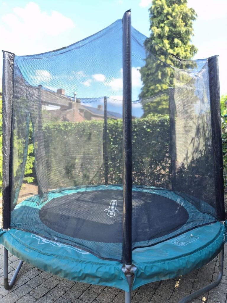 Trampoline met net en klipsluiting | Ø 244cm, Kinderen en Baby's, Speelgoed | Buiten | Trampolines, Gebruikt, Ophalen
