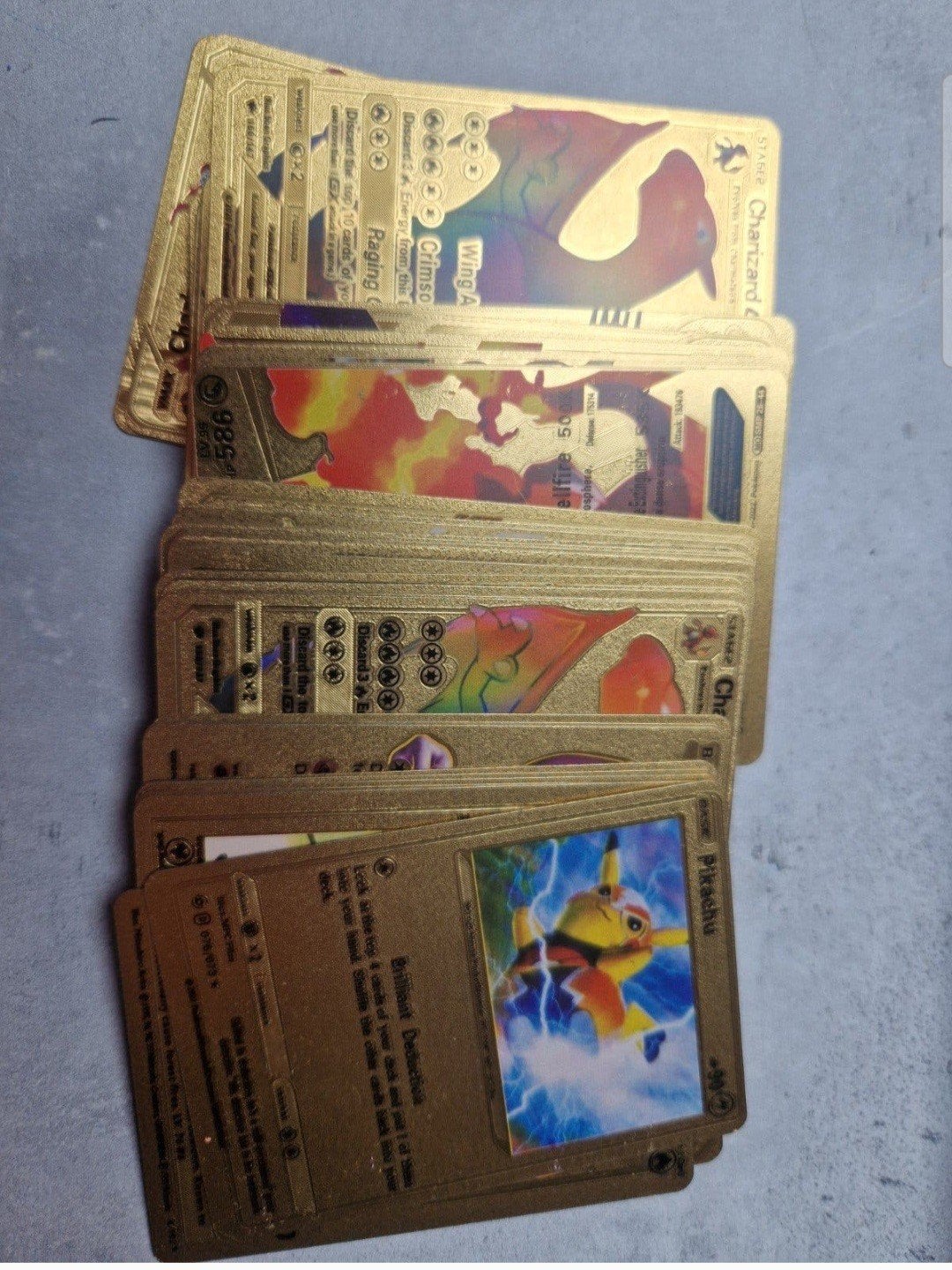 Pokémon Gouden Kaarten - Set  Verzamelkaarten, Ophalen of Verzenden, Zo goed als nieuw, Meerdere kaarten, Foil