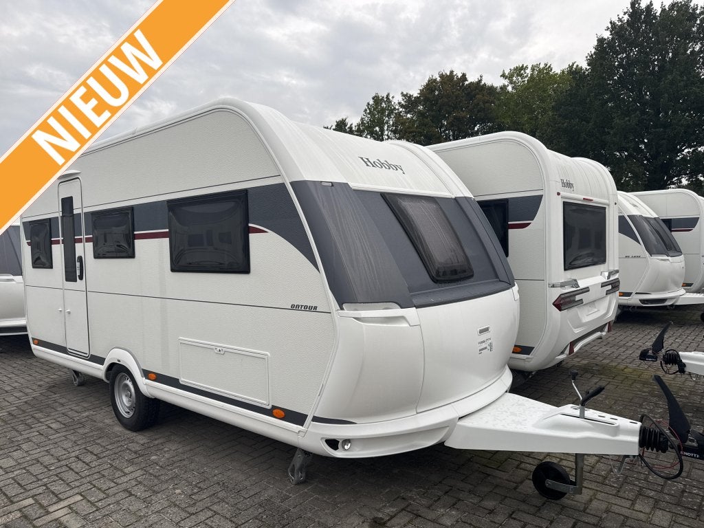 Hobby On Tour 460 DL Model 2027, Caravans en Kamperen, Schokbreker, Standaardzit, Hobby, Bedrijf