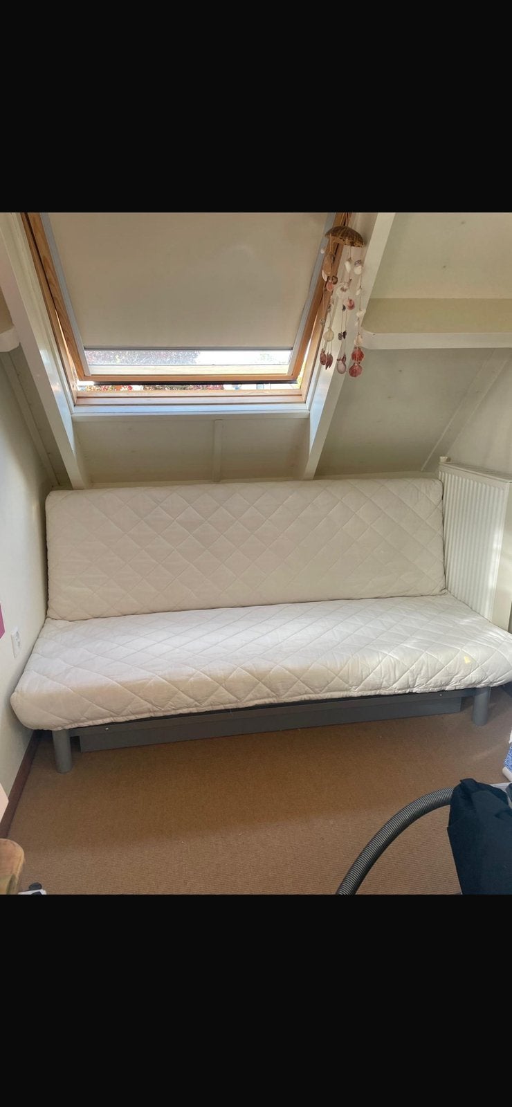 Slaap bank ikea met opbergruimte ecru kleur, Huis en Inrichting, Ophalen, Gebruikt, 150 tot 200 cm, Tweepersoons