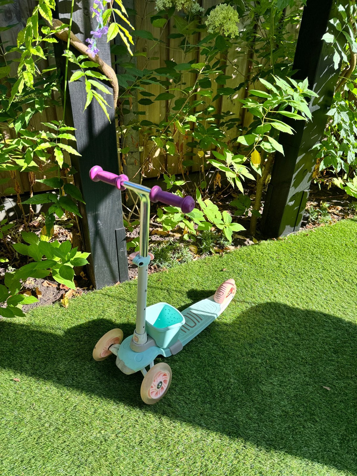 Kinderstep met 3 wielen - Lichtblauw/Roze, Ophalen, Gebruikt, Gewone step