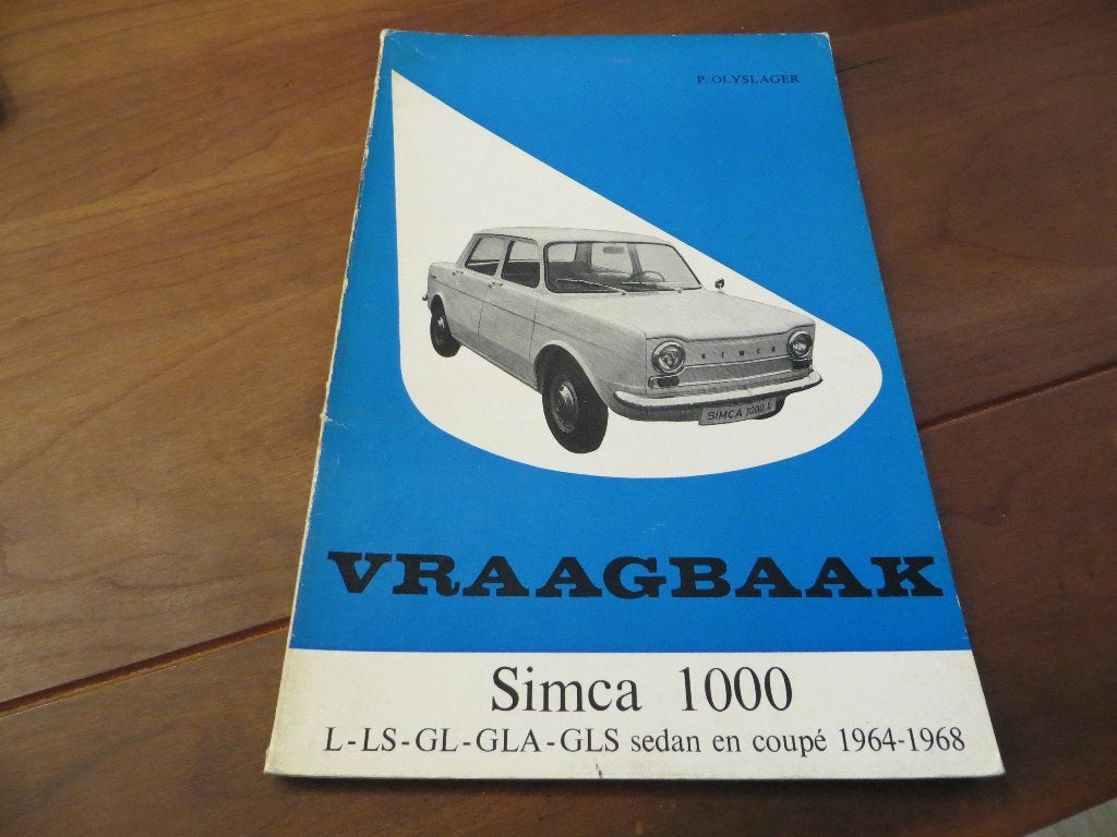 Vraagbaak Simca 1000, Simca 1000 Coupe 1964-1968, mooi!, Ophalen of Verzenden