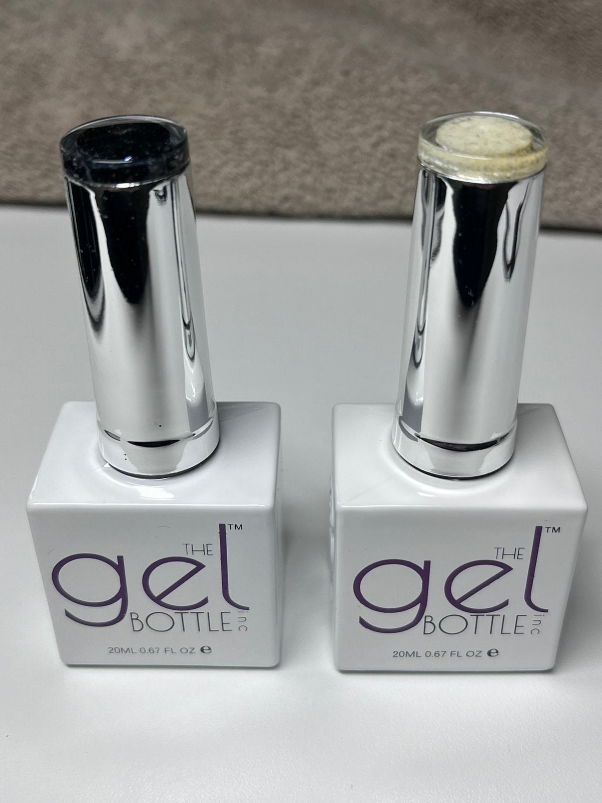 The Gelbottle gelpolish #badass en white russian, Ophalen of Verzenden, Zo goed als nieuw, Handen en Nagels, Toebehoren