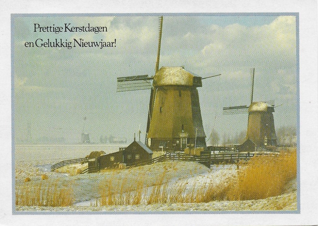 Prettige Kerstdagen Gelopen Ansichtkaart (B5834 ), Ophalen of Verzenden, 1980 tot heden, Gelopen