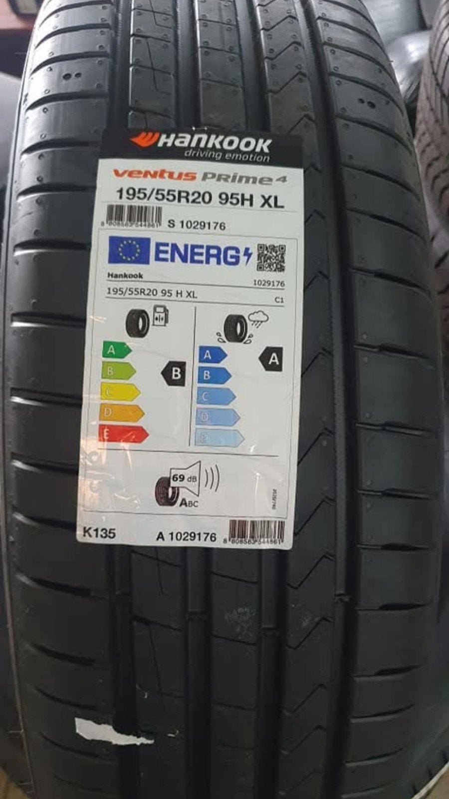 195/55r20 95H ventus prime 4 Hankook pes stuk all in €115', Ophalen, Nieuw, Band(en), Personenwagen