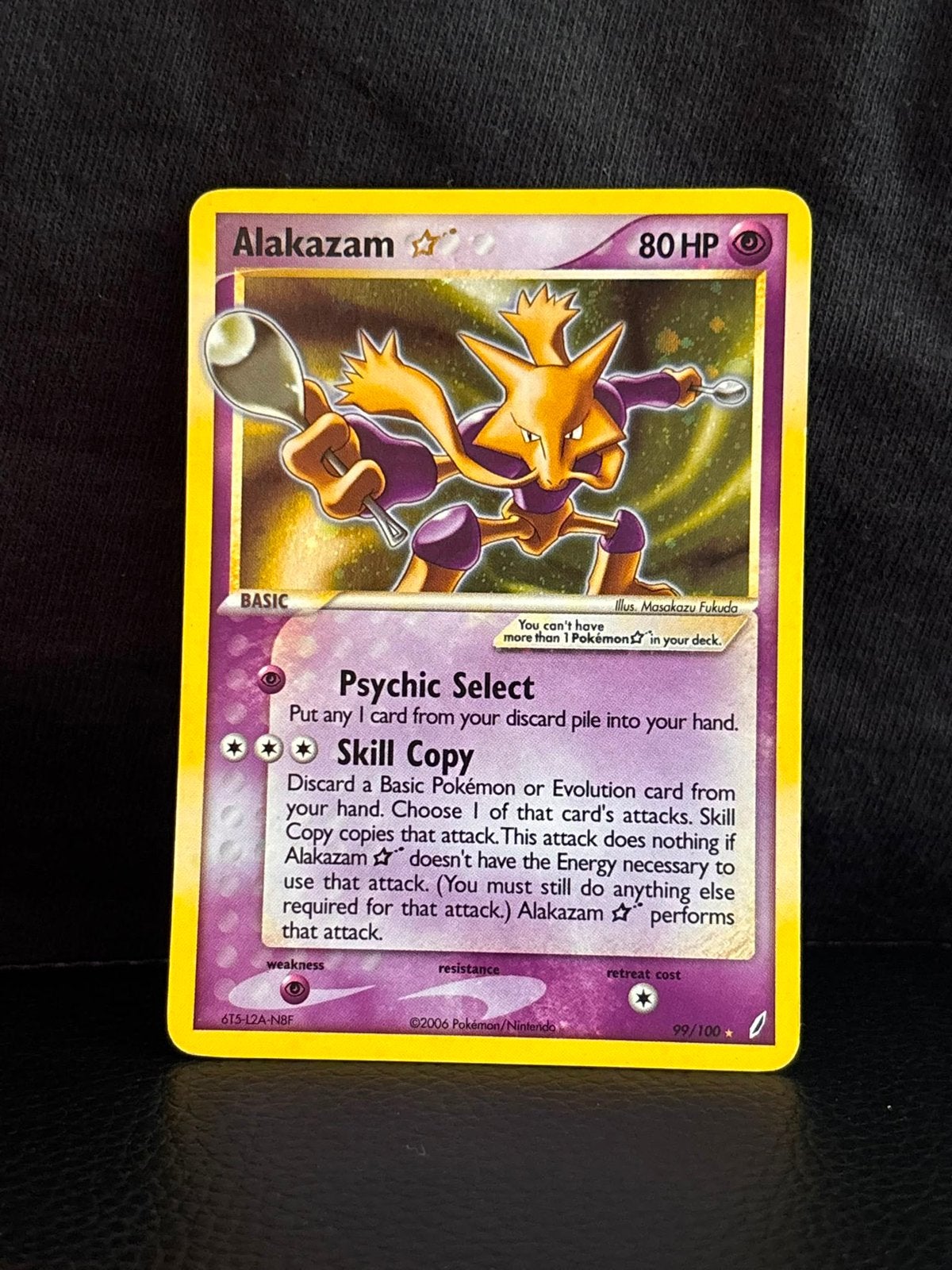 Alakazam (gold star) #99, Hobby en Vrije tijd, Verzamelkaartspellen | Pokémon, Ophalen of Verzenden, Gebruikt