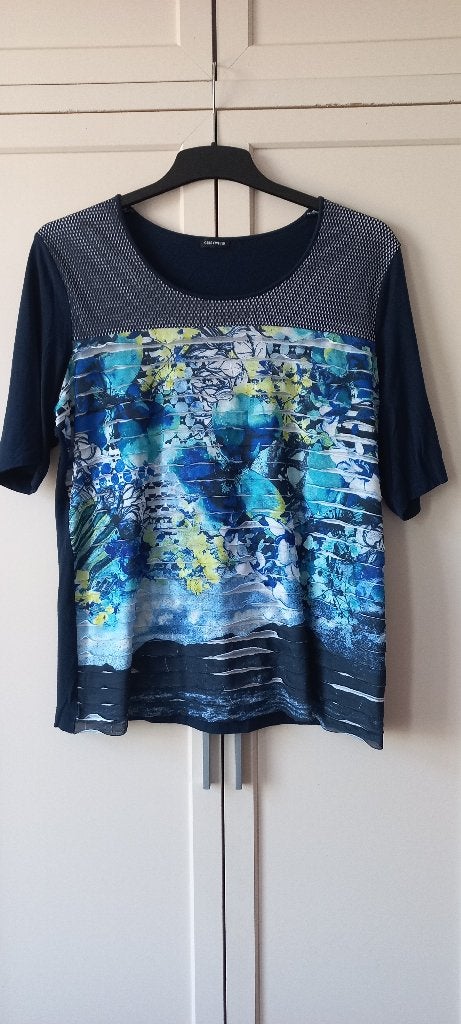Gerry Weber top/shirt maat 44 zgan, Meerkleurig, Maat 42/44 (L), Ophalen of Verzenden, Zo goed als nieuw