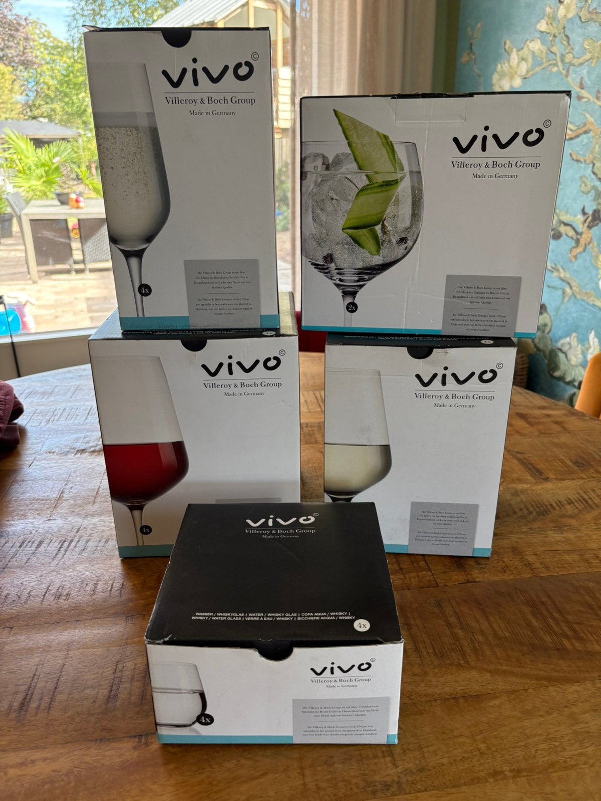 Vivo glaswerk te koop (wijn, water en gin), Ophalen of Verzenden, Nieuw, Overige typen