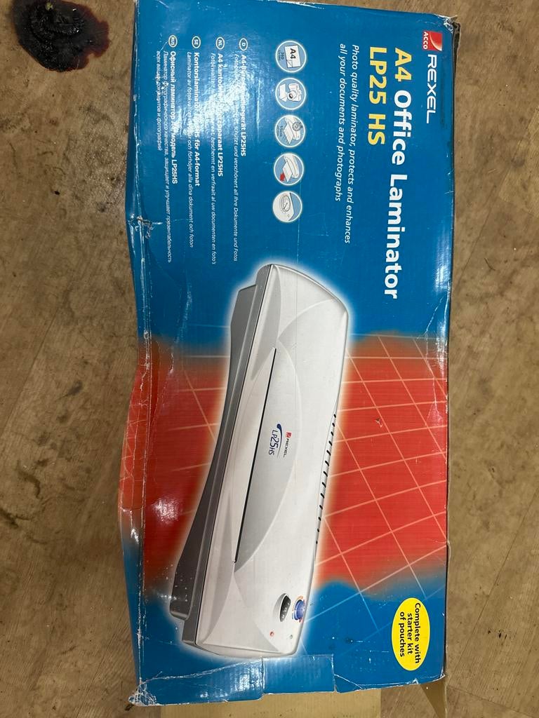 Rexel A4 Office Laminator LP25 HS - Zo goed als nieuw, Ophalen, Zo goed als nieuw