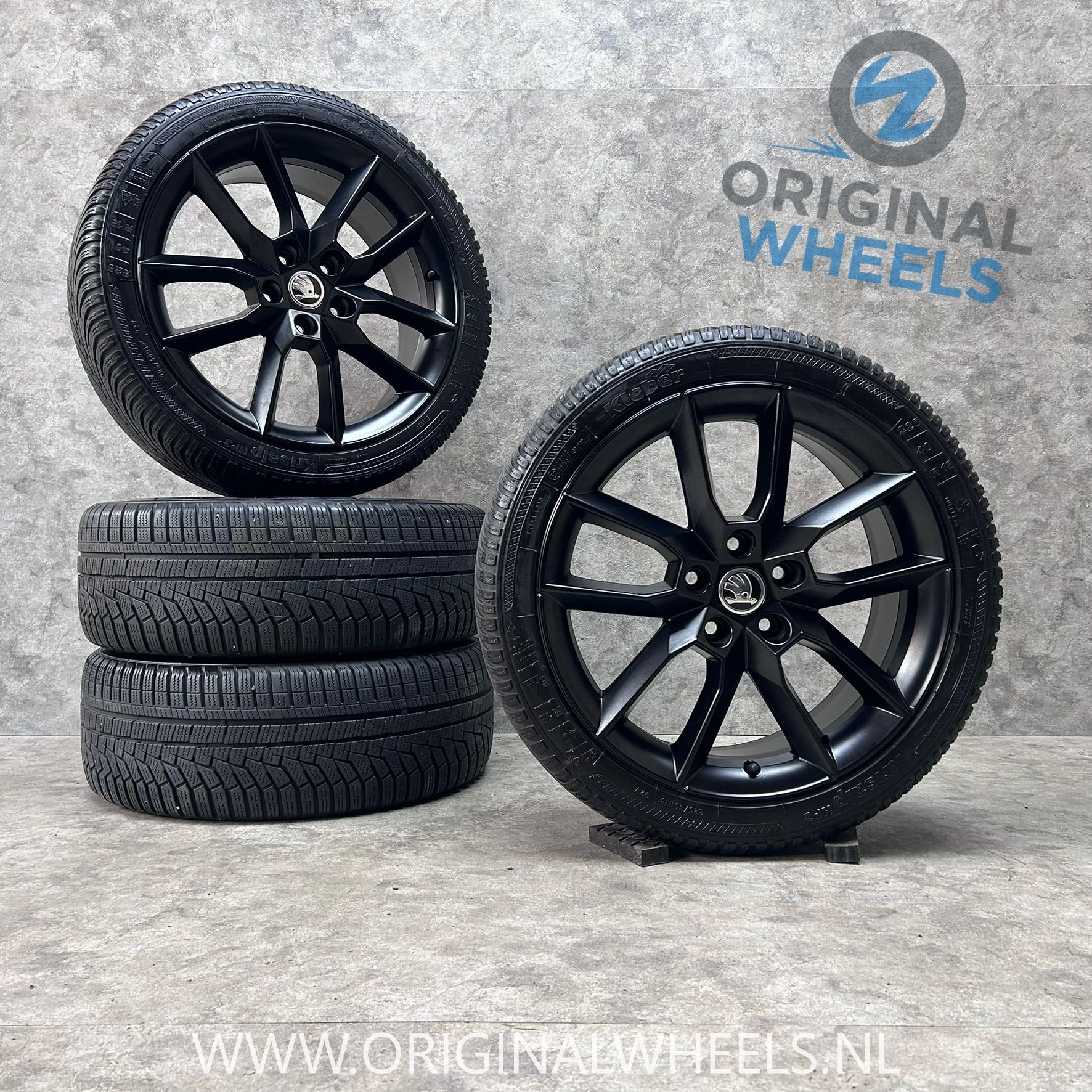 18 inch originele velgen + winterbanden Skoda Octavia, Auto-onderdelen, 18 inch, Gebruikt, -, -