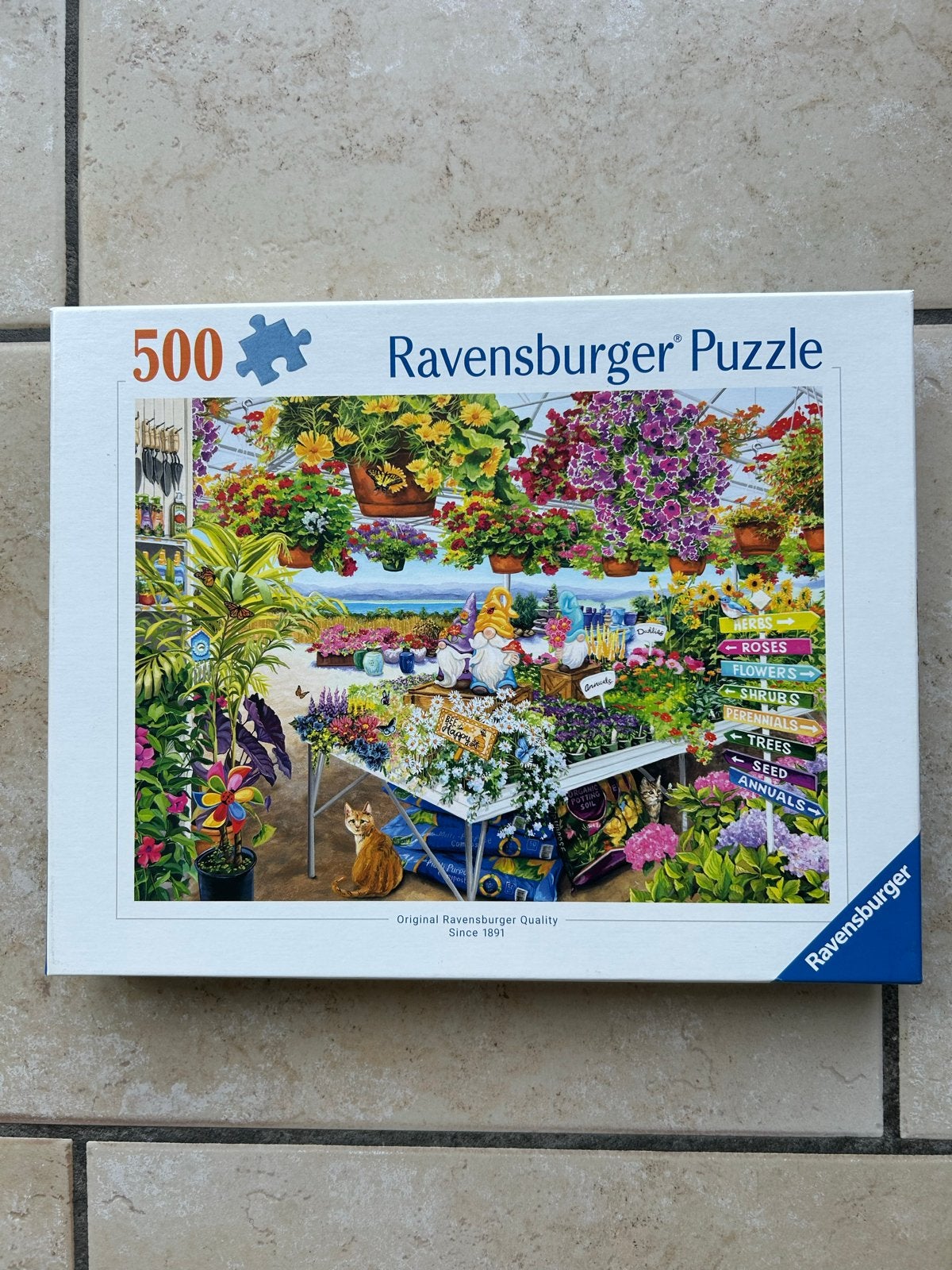 Ravensburger Legpuzzel 500 stukjes - Glorious Garden Center, Ophalen of Verzenden, Minder dan 500 stukjes, Zo goed als nieuw, Legpuzzel