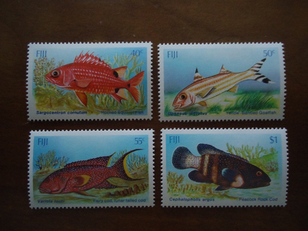 Vissen Fiji 1985, mi. 530-33 postfris, Ophalen of Verzenden, Postfris, Dier of Natuur