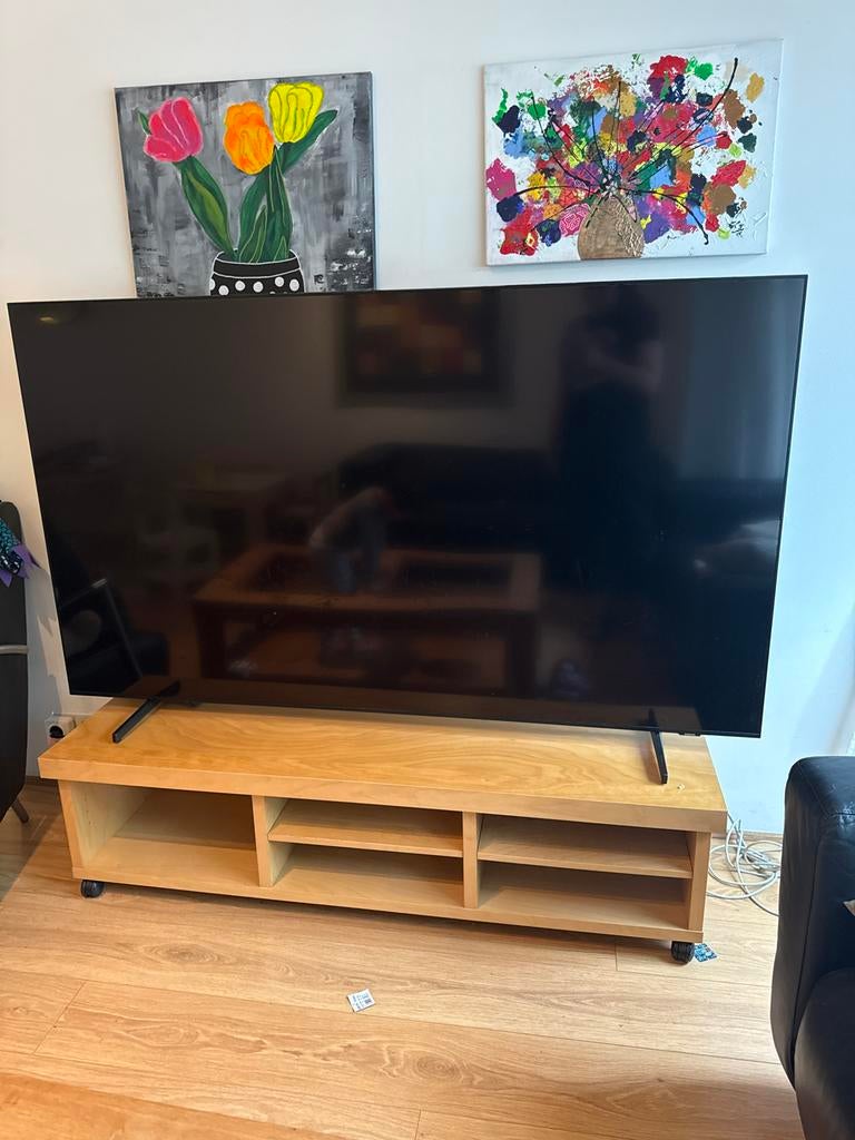 Samsung QLED 75” 4K Smart TV – QE75Q60AAU, Ophalen, QLED, Zo goed als nieuw, Samsung
