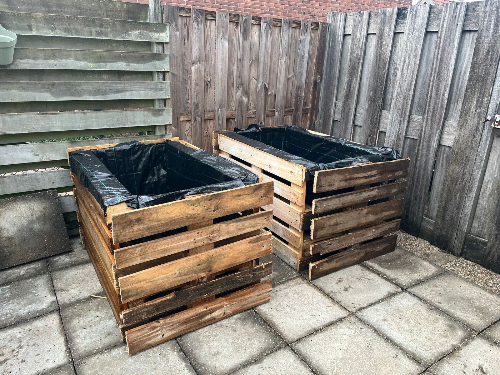 moestuin/plantenbakken, Ophalen, 100 cm of meer, Rechthoekig, Hout